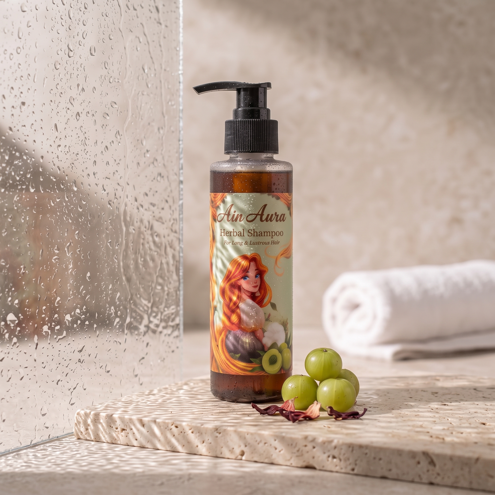 Ain Aura Herbal Shampoo – For Long & Lustrous Hair (100ml) — 100% natural herbal hair & skin care
